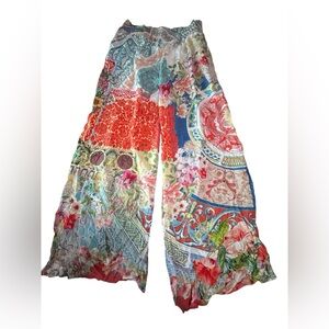 Johnny Was Multicolor Wide Leg Pants